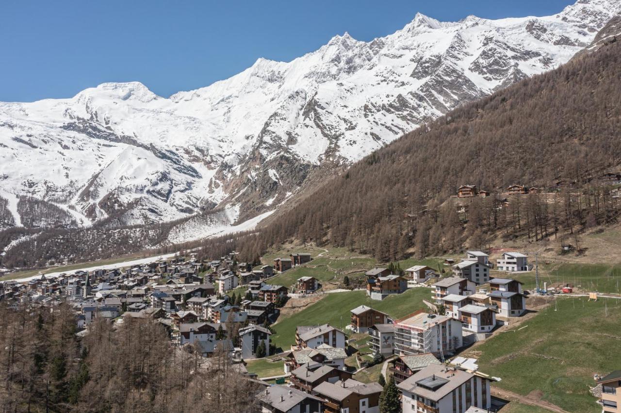 Ferienwohnung Haus Alfa Saas-Fee Exterior foto