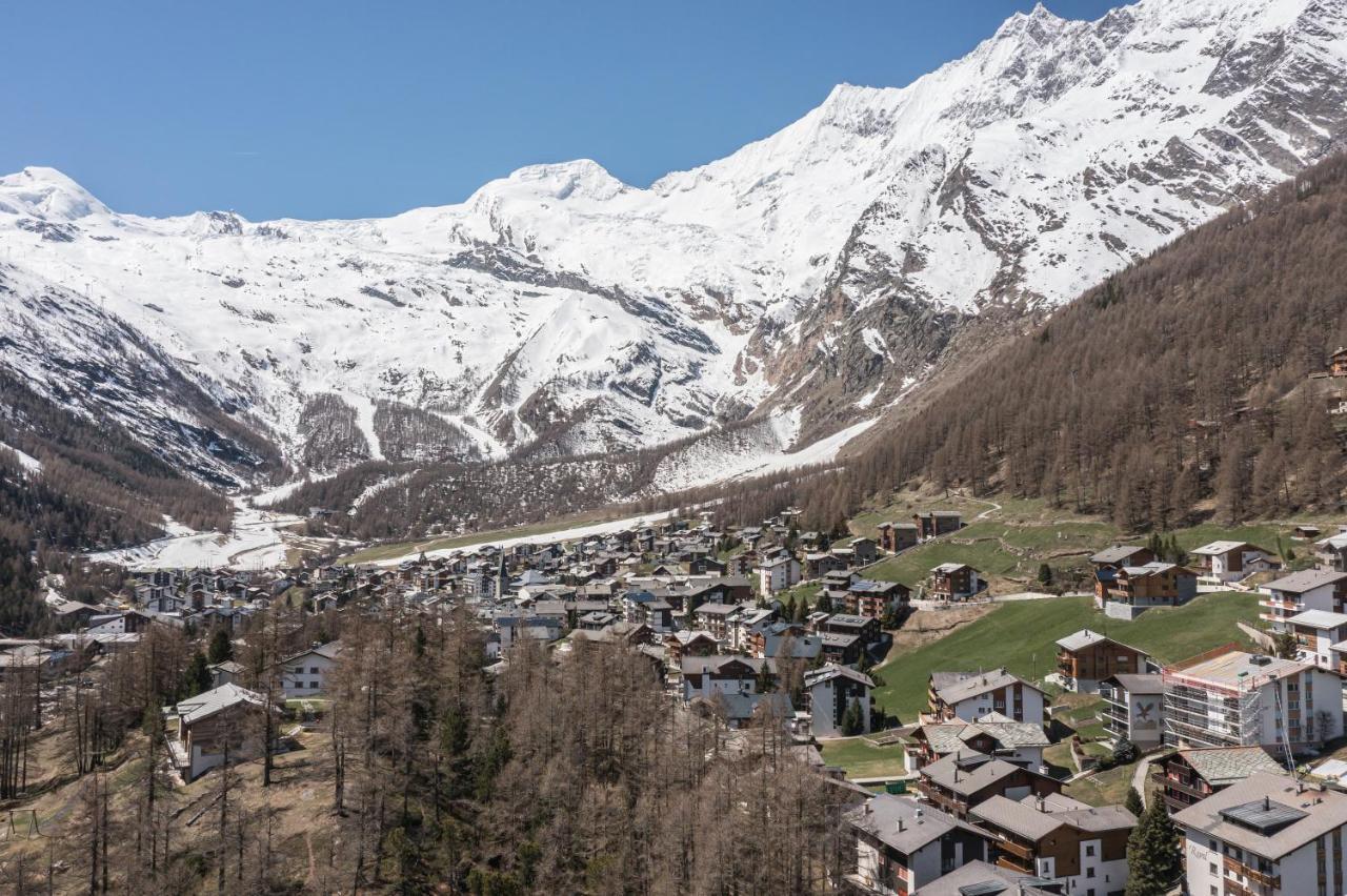 Ferienwohnung Haus Alfa Saas-Fee Exterior foto