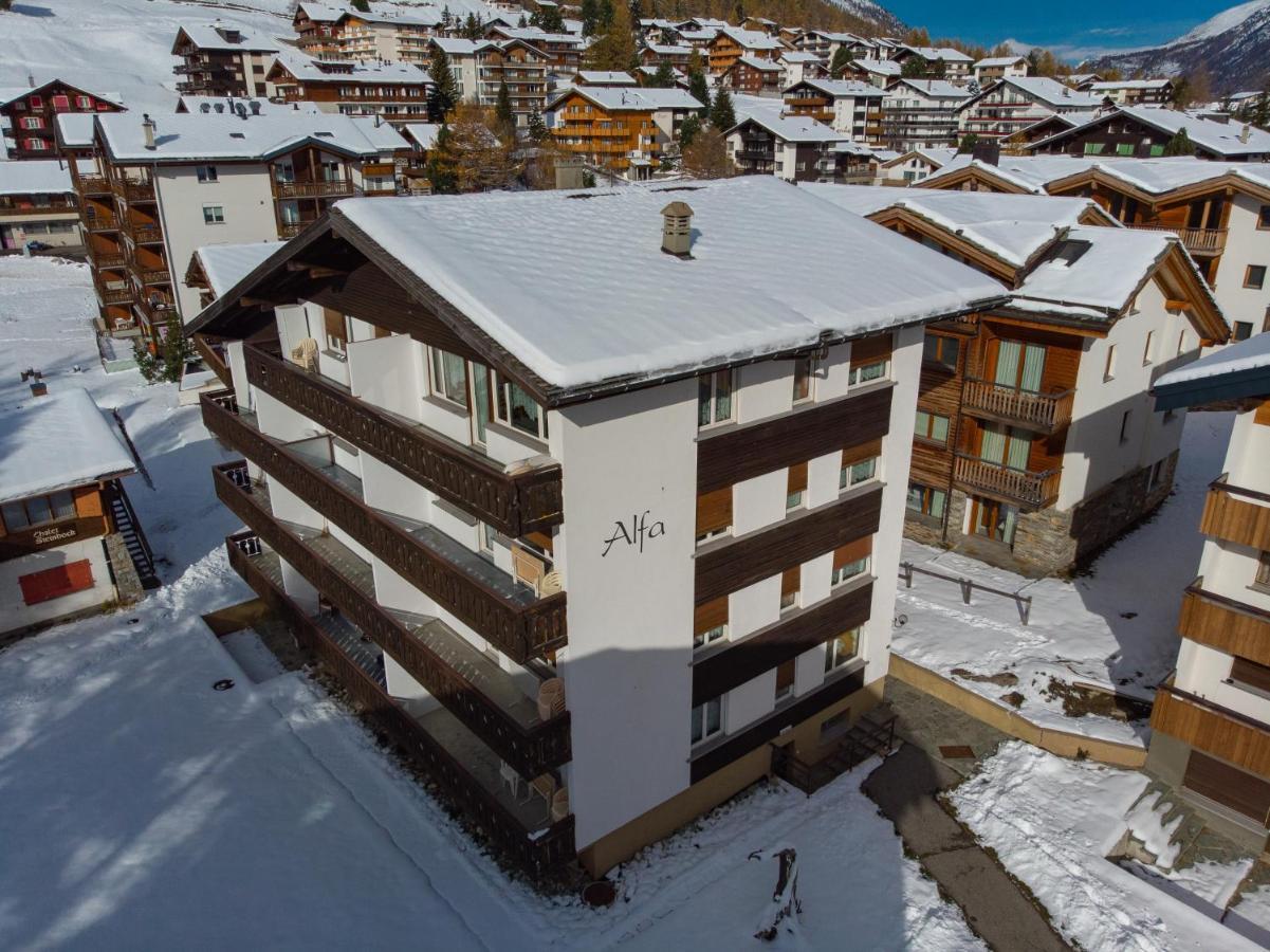 Ferienwohnung Haus Alfa Saas-Fee Exterior foto