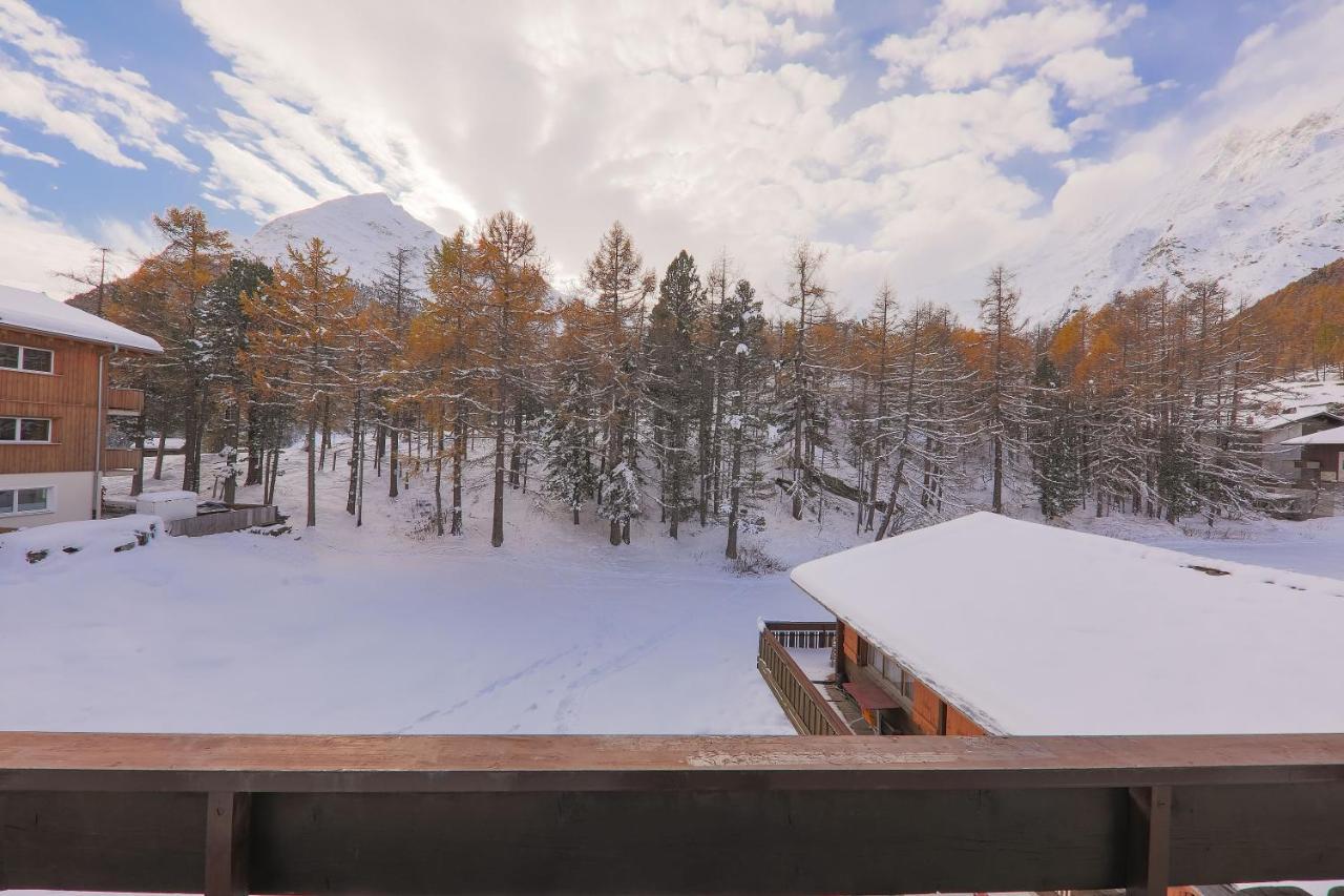 Ferienwohnung Haus Alfa Saas-Fee Exterior foto