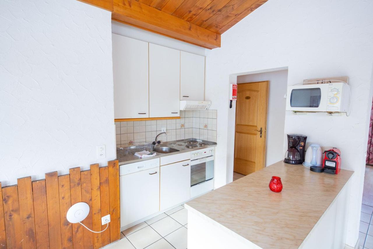 Ferienwohnung Haus Alfa Saas-Fee Exterior foto